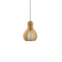 DURET suspension simple en bois E27 LED couleur bois