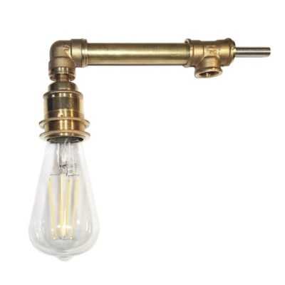 Coude en métal bronze à angle pour tube de 20mm avec 2 sorties