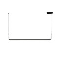FAISE suspension LED simple aluminium 15W 720Lm noir
