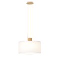 Suspension simple VALS bois E27 LED couleur blanc