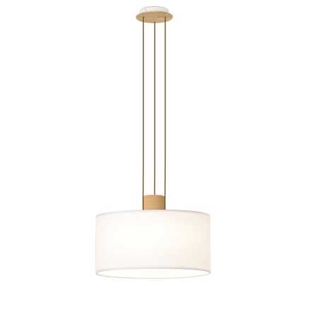 Suspension simple VALS bois E27 LED couleur blanc