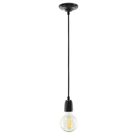 Suspension simple LED E27 en céramique RAUST