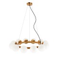 ORNAC suspension multiple métal E14 LED couleur laiton brossé