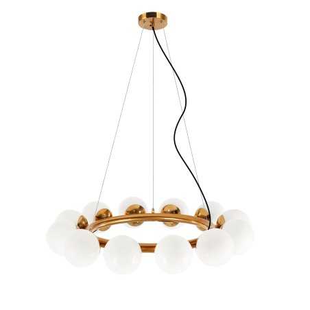 ORNAC suspension multiple métal E14 LED couleur laiton brossé