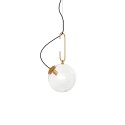 Suspension simple LAYER métal E27 LED couleur or
