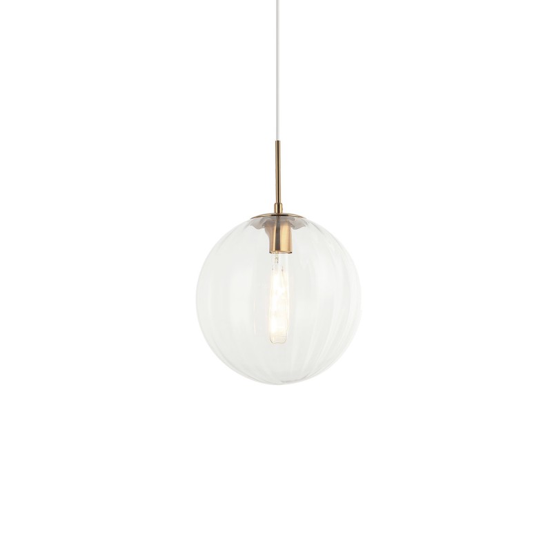 SIVRY suspension simple métal E27 LED couleur or