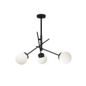 TRAIN suspension multiple en métal E27 LED couleur noir