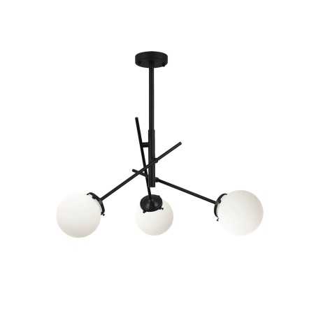 TRAIN suspension multiple en métal E27 LED couleur noir
