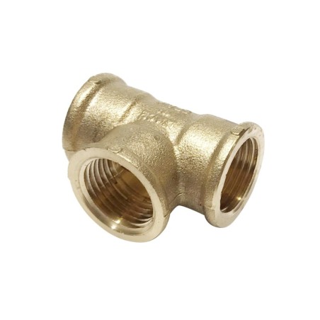 Raccord à coude bronze avec angle pour tube 20mm 3 sorties