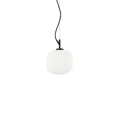 Suspension simple CASONE métal E27 LED couleur noir