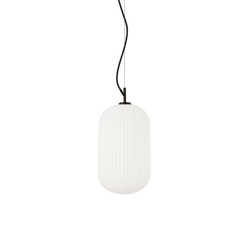 MUGUET suspension simple métal E27 LED couleur noir