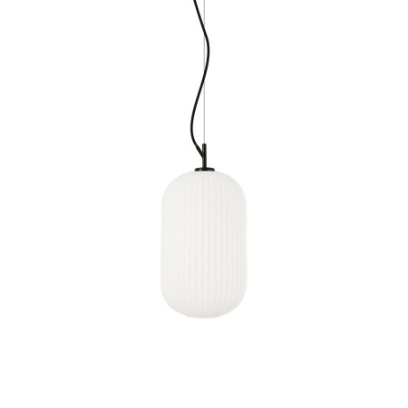 MUGUET suspension simple métal E27 LED couleur noir