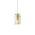 BIAIS suspension simple métal E27 LED couleur or