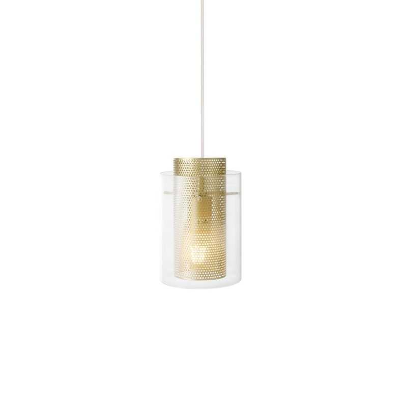 BIAIS suspension simple métal E27 LED couleur or