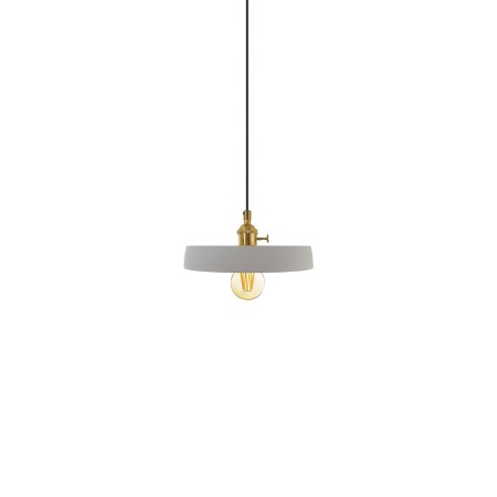Suspension simple ciment TRONC E27 LED couleur ciment
