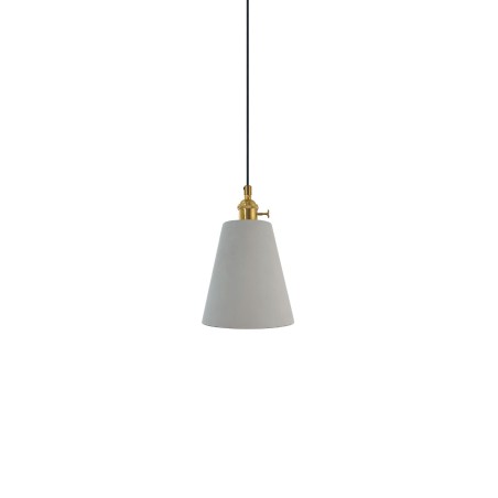 MACOU suspension simple ciment E27 LED couleur ciment