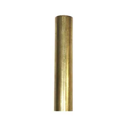 Tube en laiton lisse sans filetage de 20 mm de diamètre et 50 mm de longueur.