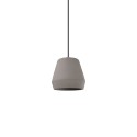 Suspension simple BRODE ciment E27 LED couleur ciment