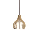 Suspension simple TORCY en bois E27 LED couleur bois