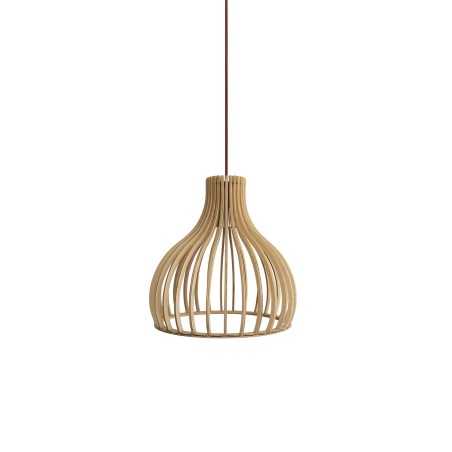 Suspension simple TORCY en bois E27 LED couleur bois