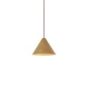 Suspension simple LUNET en bois E27 LED couleur bois