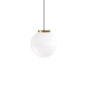 Suspension simple RIGAL métal E27 LED couleur blanc