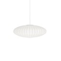 NOYER suspension simple résine polymère E27 LED couleur blanc