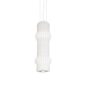 COUTY suspension simple résine polymère E27 blanc LED