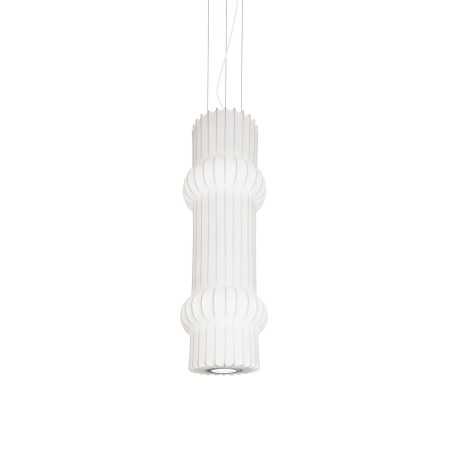 COUTY suspension simple résine polymère E27 blanc LED