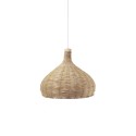Suspension simple LOSSY rotin E27 LED couleur bois