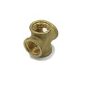 Coude métallique en bronze distributeur pour tube de 20mm avec 4 sorties