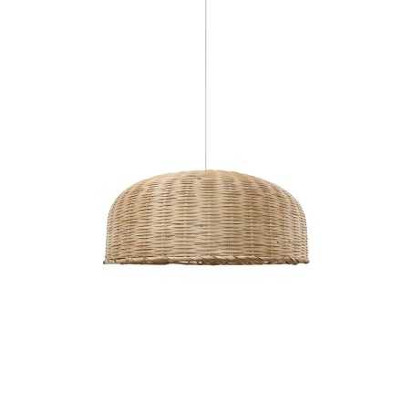 SONGY rotin E27 LED couleur bois suspension simple