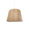 OSSAT suspension simple rotin E27 LED couleur bois