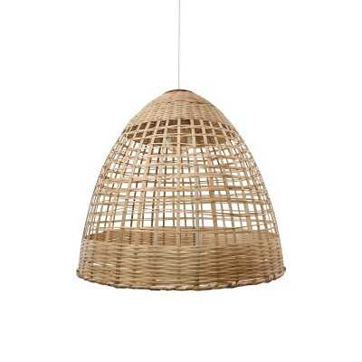 FESSY rotin E27 LED suspension simple couleur bois