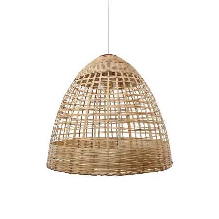FESSY rotin E27 LED suspension simple couleur bois