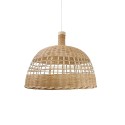 ORNEX rotin E27 LED suspension simple couleur bois