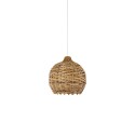 HERMY rotin E27 LED suspension simple couleur bois