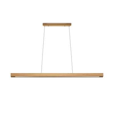 Suspension simple MORAT bois LED SMD 18W 1800LM noir
