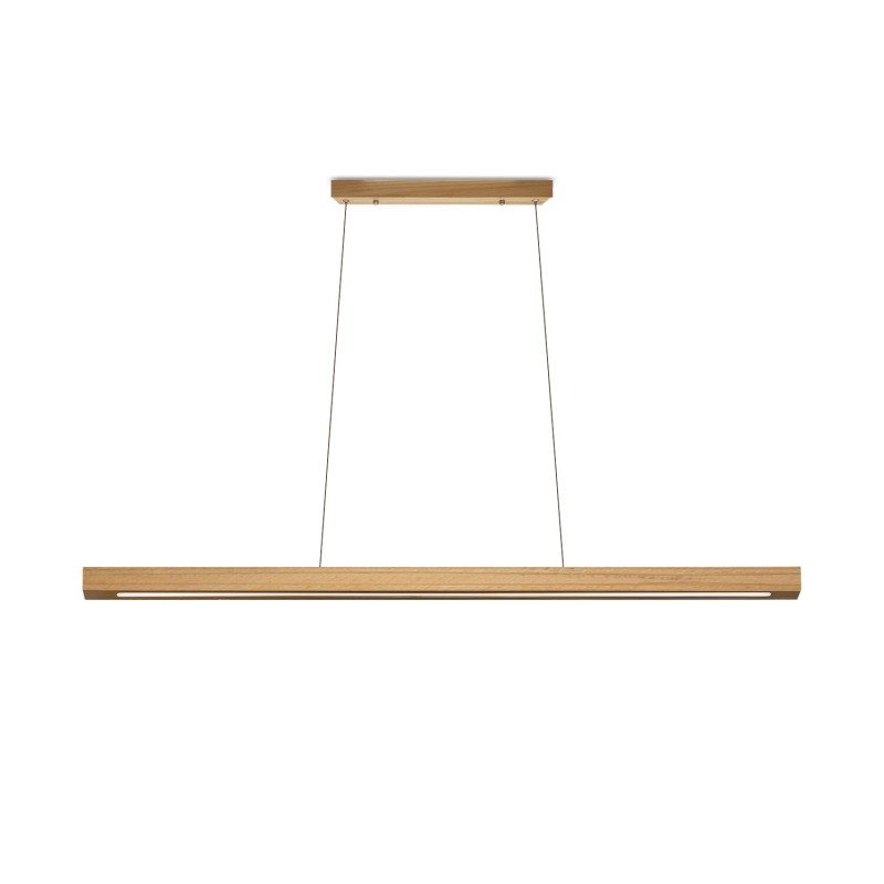 Suspension simple MORAT bois LED SMD 18W 1800LM noir