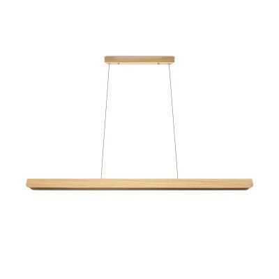 Suspension simple PUGET bois LED SMD 18W 1800LM noir