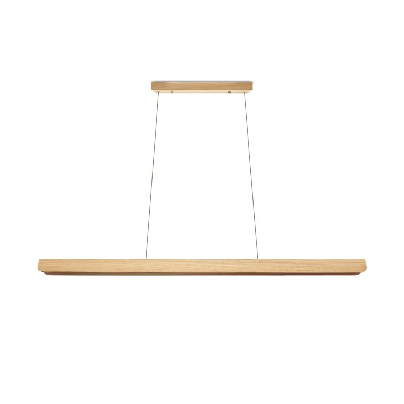 Suspension simple PUGET bois LED SMD 18W 1800LM noir