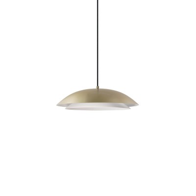 CREUX suspension simple en métal E27 LED couleur or