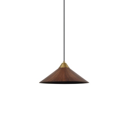 Suspension simple PATTON métal E27 LED couleur marron