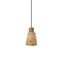 Suspension simple OUSSY en bois E27 LED couleur bois