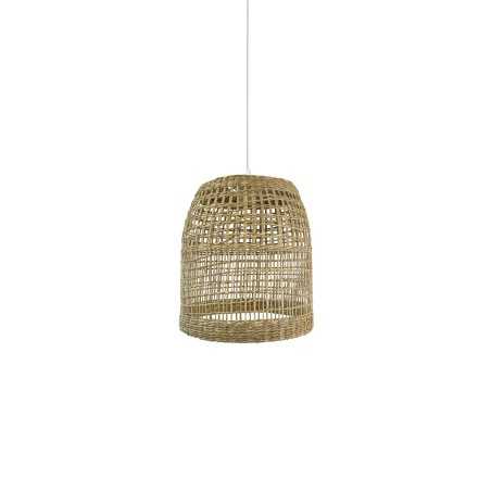 PAYZAT suspension simple chanvre E27 LED couleur bois