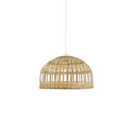 MEARD bambou E27 LED couleur bois suspension simple