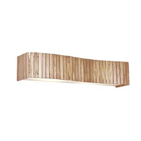 Applique murale en bois GRIMA E27 LED couleur bois