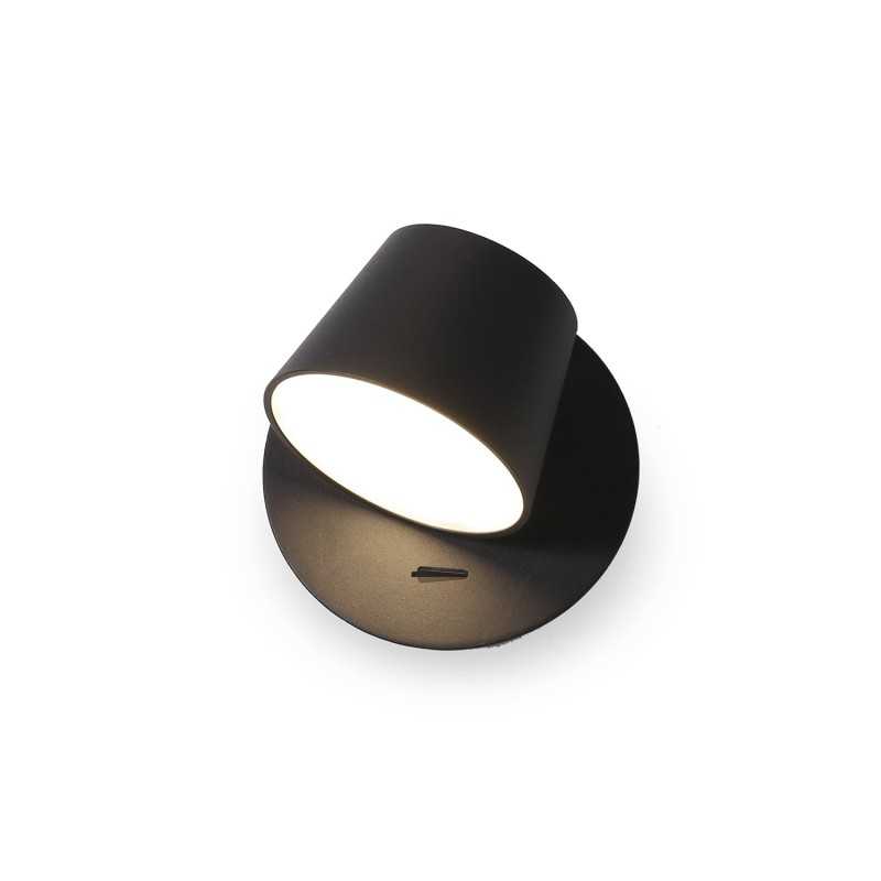 Applique avec lecteur GLERE aluminium SMD LED 6W 527Lm couleurs
