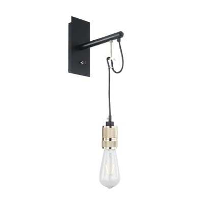 Applique murale LED RIBAS métal E27 noire