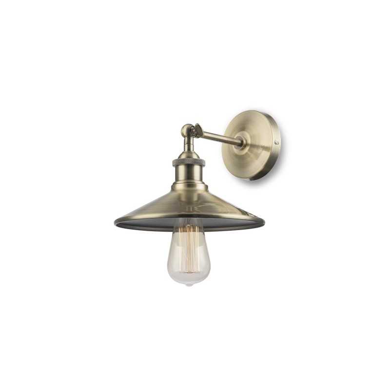 Applique LED E27 MAURY en métal coloris bronze brossé